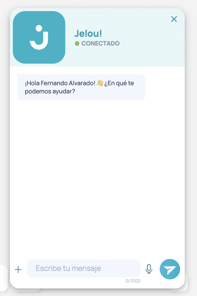Ayuda dentro de Jelou.
